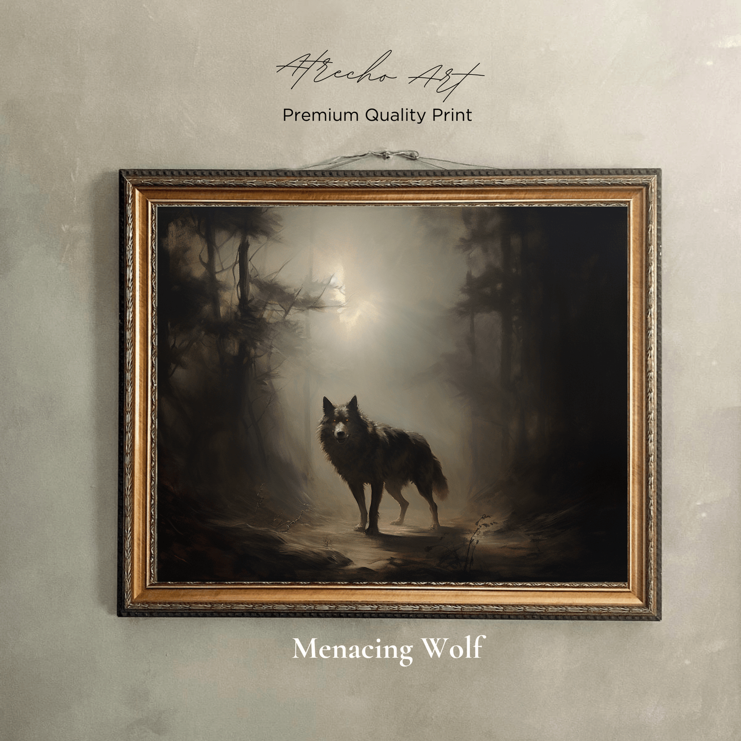 MENACING WOLF | Printed Artwork | AN21