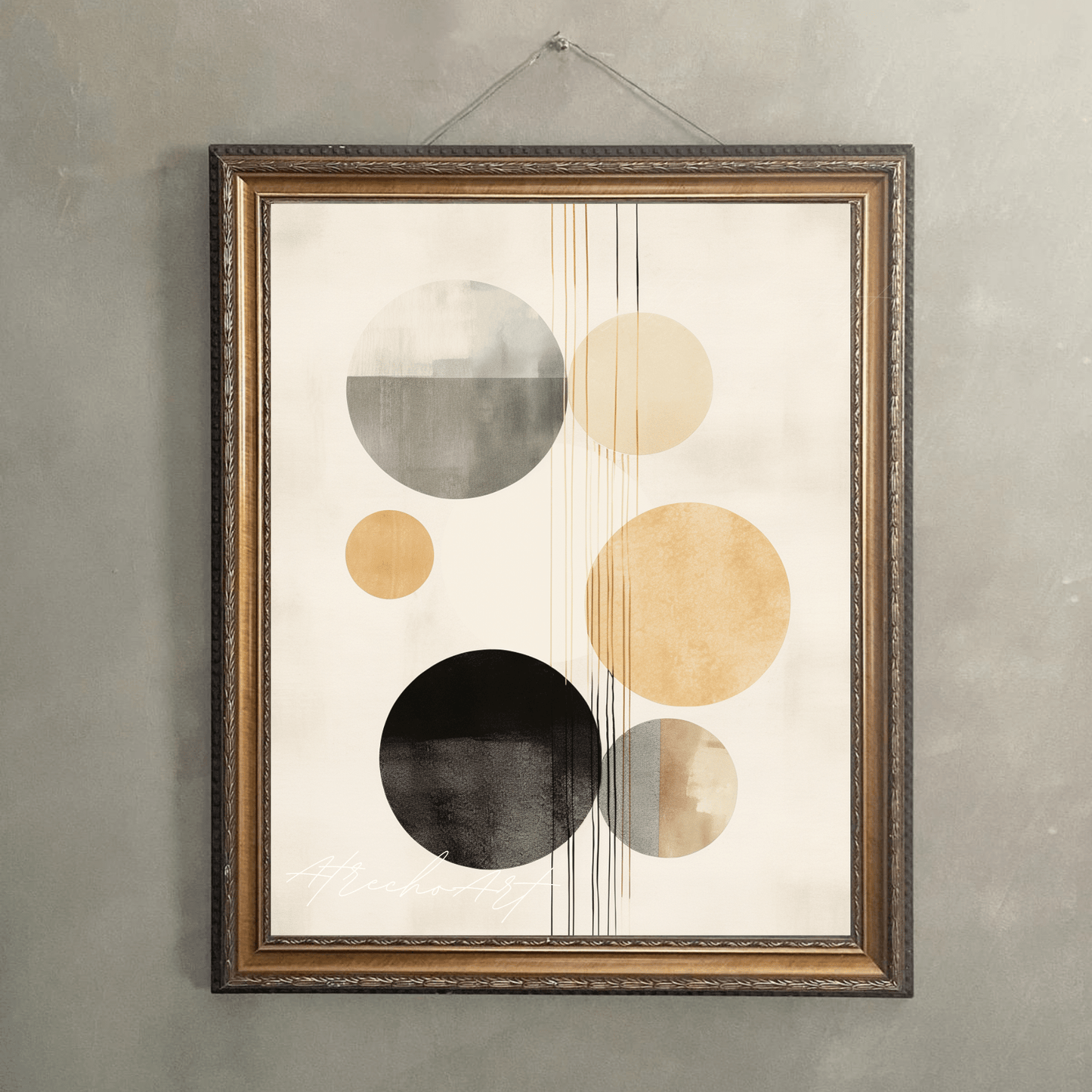 NEUTRAL CIRCLES | Printed Artwork | AB24