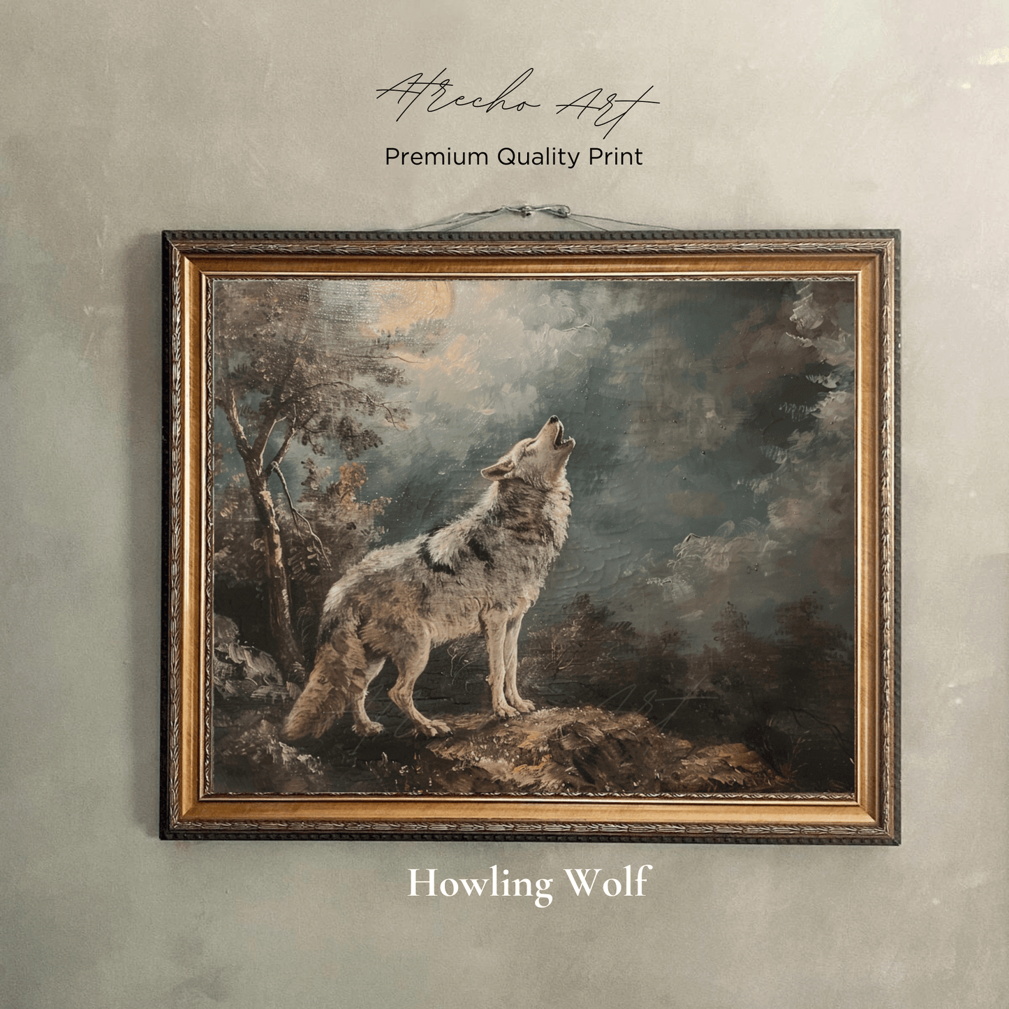 HOWLING WOLF | Printed Artwork | AN86