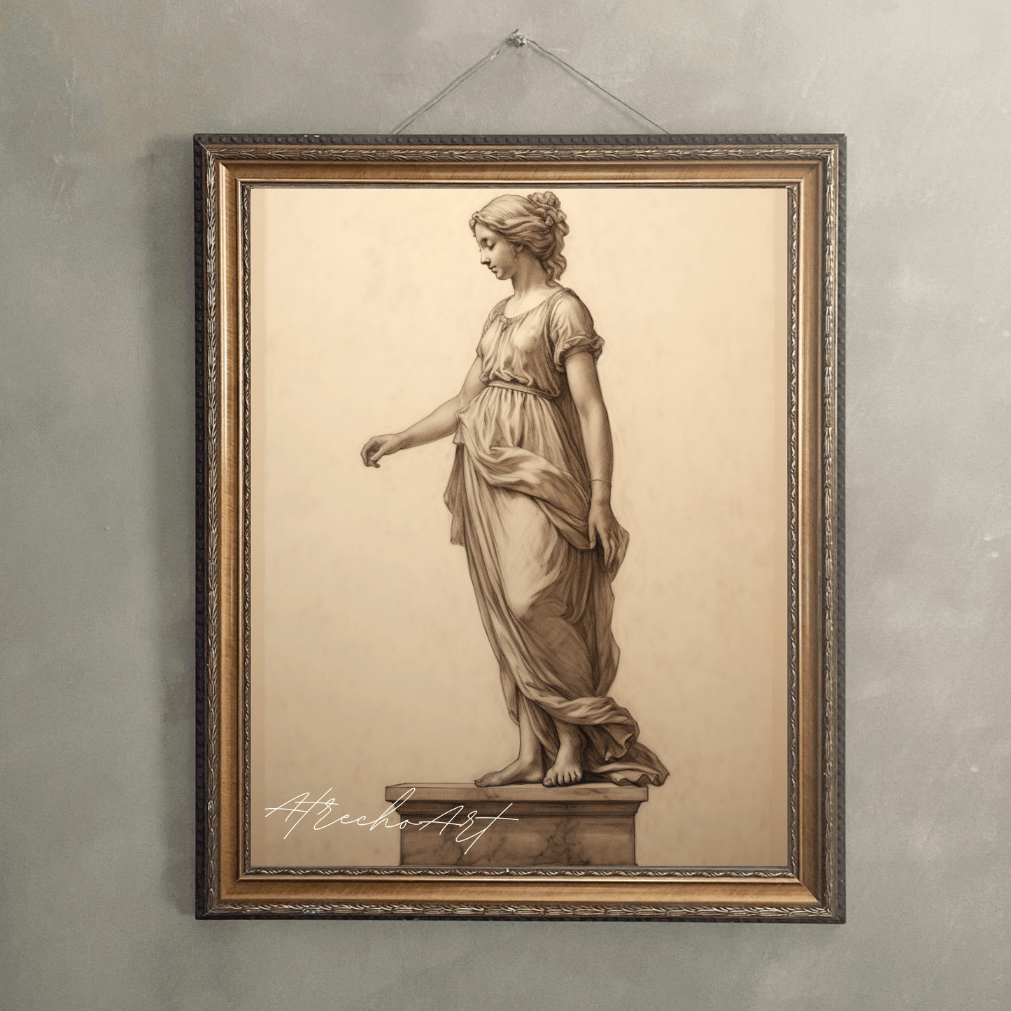 FEMALE STATUE | Printed Artwork | SL31