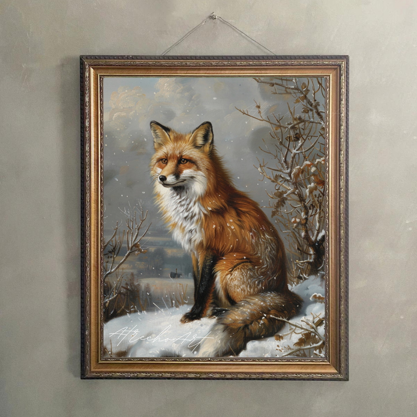 WINTER FOX | Printed Artwork | AN90