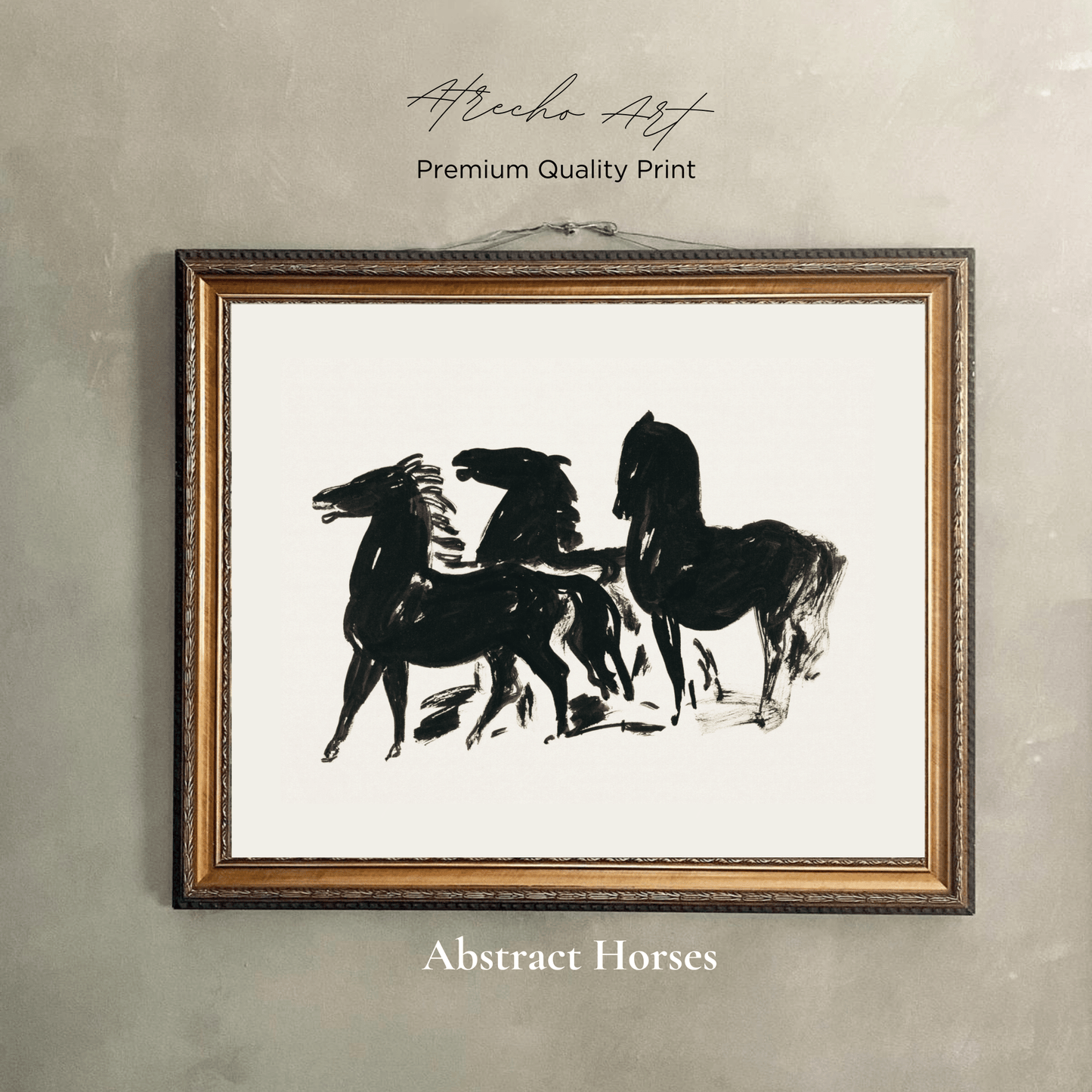 ABSTRACT HORSES | Printed Artwork | AB09