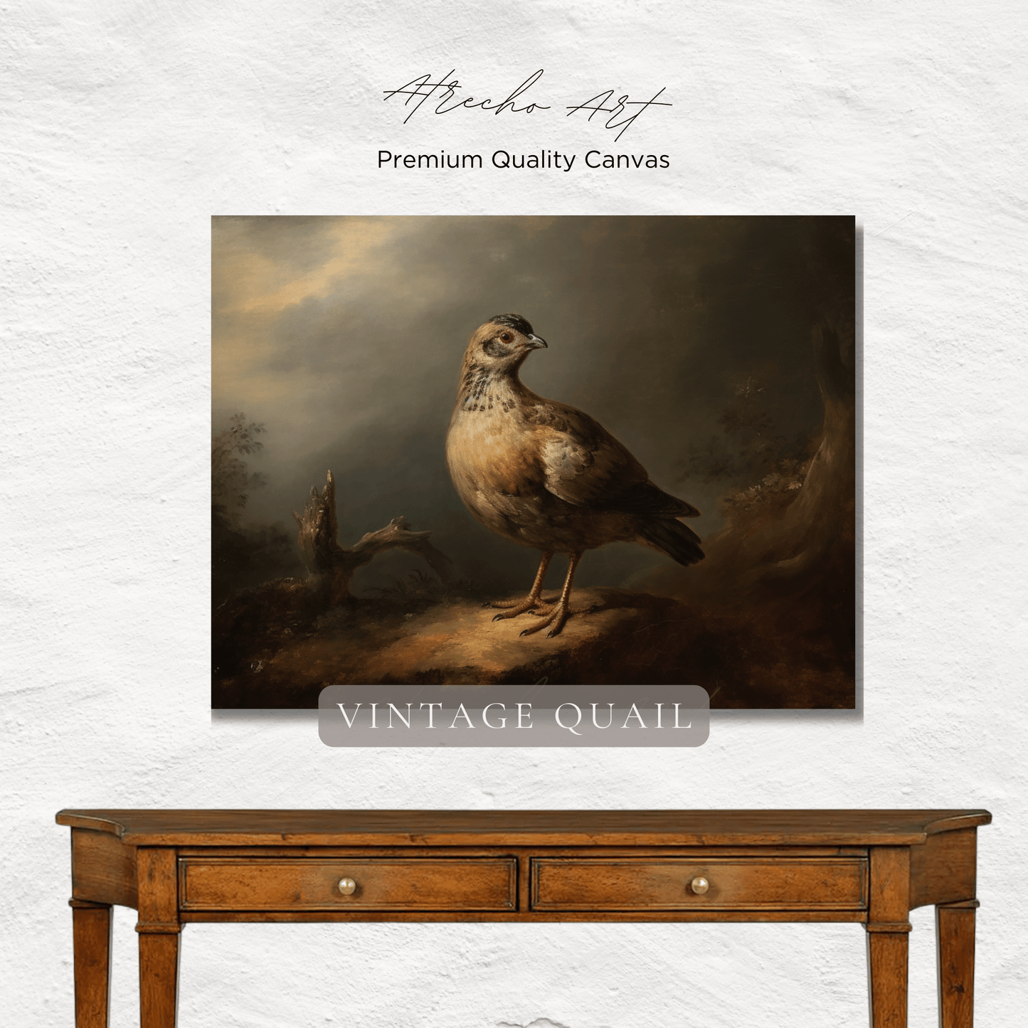 QUAIL | Matte Canvas Artwork | AN81