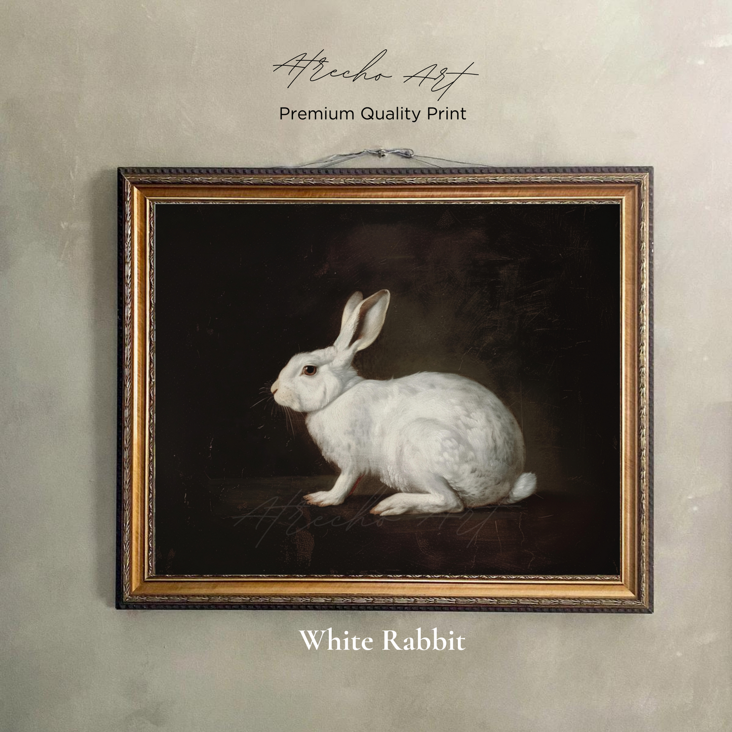 WHITE RABBIT | Printed Artwork | AN88