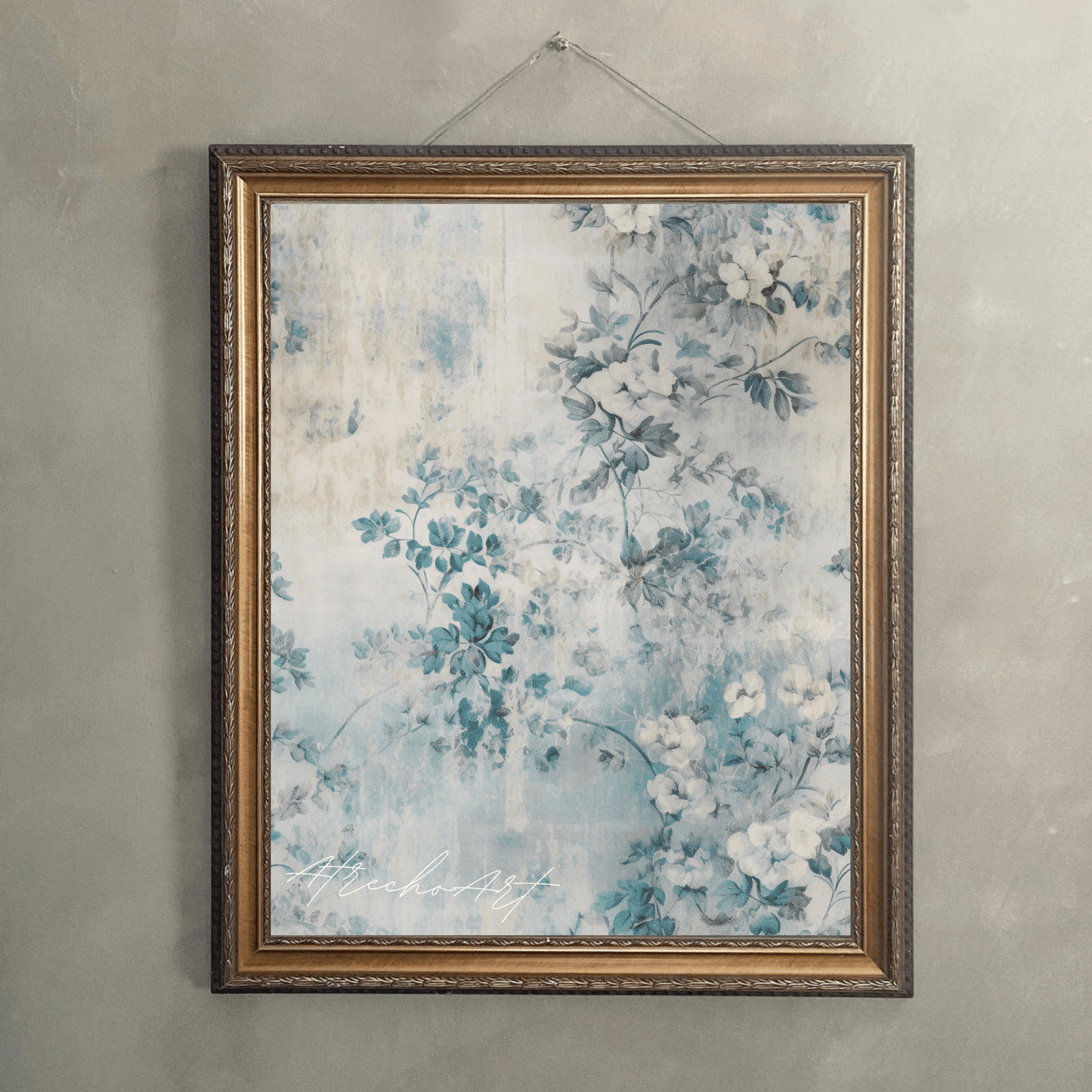 BLUE TEXTILE | Printed Artwork | TE16