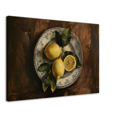 LEMONS ON A PLATE | Printed Artwork | SL16